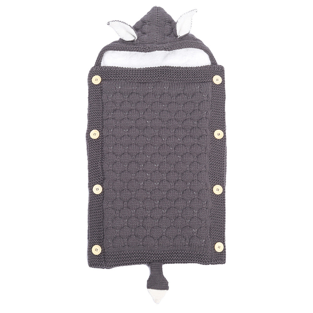 Spring Autumn Baby Knitted Rabbit Ear Sleep Sack