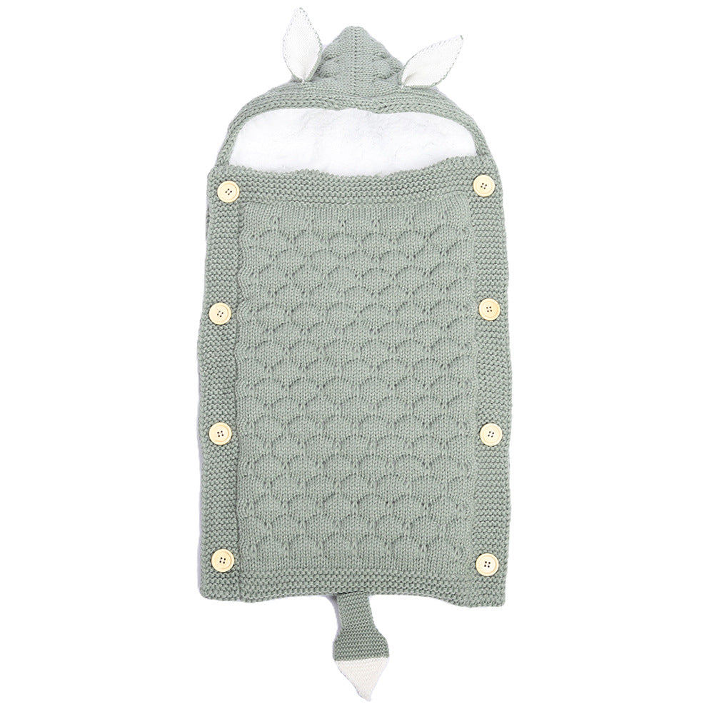 Spring Autumn Baby Knitted Rabbit Ear Sleep Sack