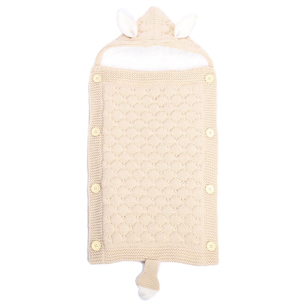 Spring Autumn Baby Knitted Rabbit Ear Sleep Sack